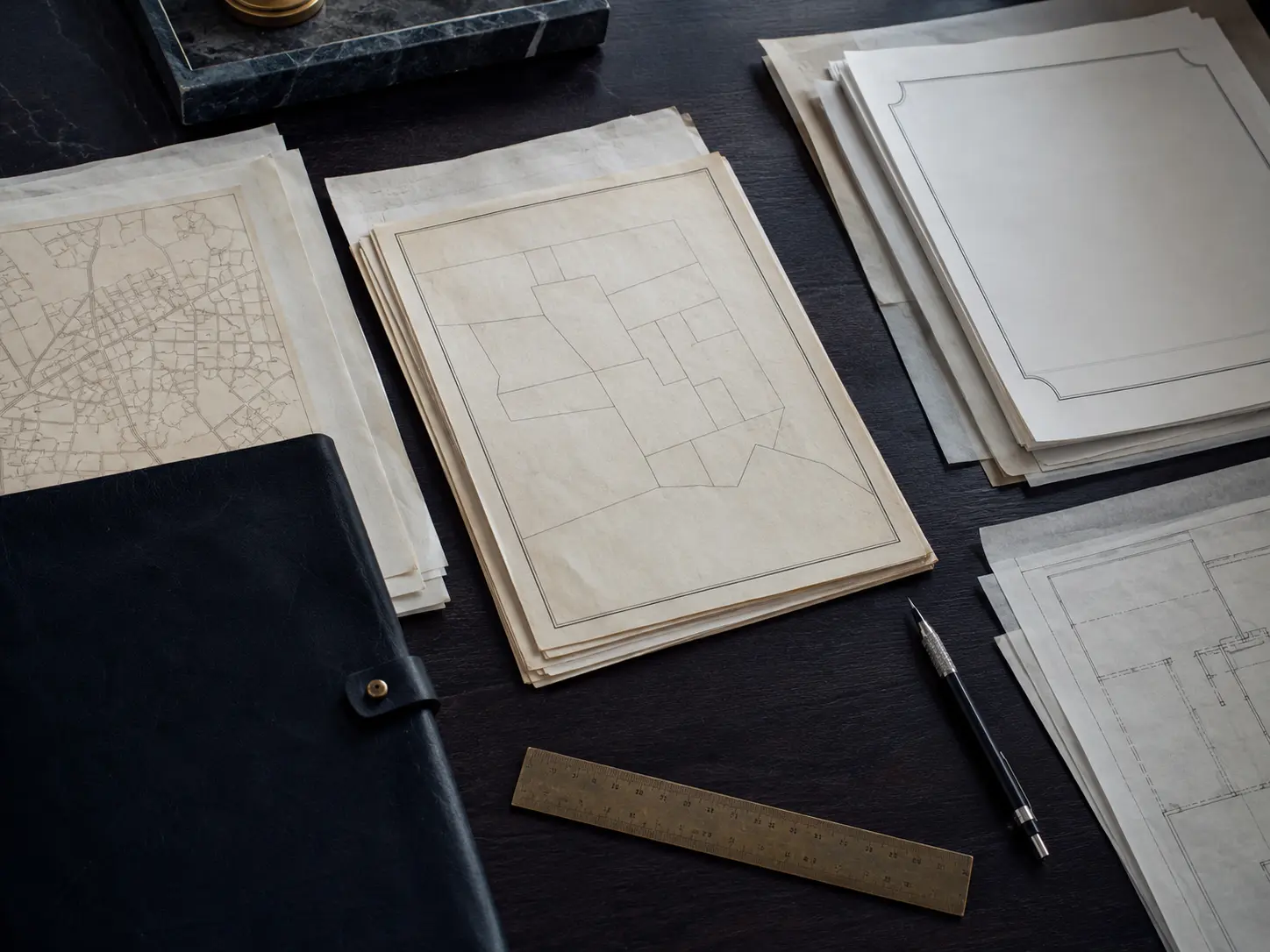Property documents and technical materials prepared for disciplined review